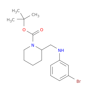 1-Piperidinecarboxylicacid, 2-[[(3-bromophenyl)amino]methyl]-, 1,1-dimethylethyl ester