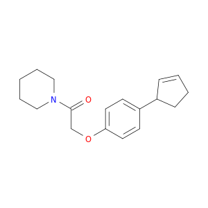 Piperidine, 1-[[4-(2-cyclopenten-1-yl)phenoxy]acetyl]-