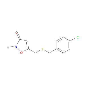 3(2H)-Isoxazolone, 5-[[[(4-chlorophenyl)methyl]thio]methyl]-