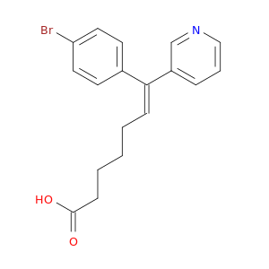 6-Heptenoic acid, 7-(4-bromophenyl)-7-(3-pyridinyl)-, (E)-
