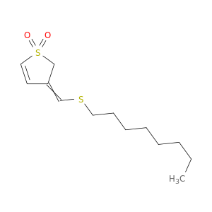 Thiophene, 2,3-dihydro-3-[(octylthio)methylene]-, 1,1-dioxide
