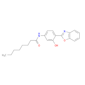 Octanamide, N-[4-(2-benzoxazolyl)-3-hydroxyphenyl]-