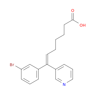 6-Heptenoic acid, 7-(3-bromophenyl)-7-(3-pyridinyl)-, (Z)-
