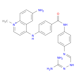 6-amino-4-[(4-{[4-({(e)-[2-(diaminomethylidene)hydrazinyl]methylidene}amino)phenyl]carbamoyl}phenyl)amino]-1-methylquinolinium