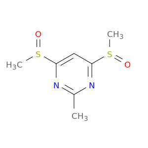 Pyrimidine, 2-methyl-4,6-bis(methylsulfinyl)-