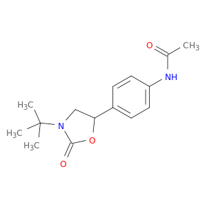 Acetamide, N-[4-[3-(1,1-dimethylethyl)-2-oxo-5-oxazolidinyl]phenyl]-
