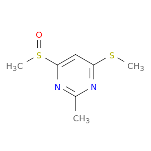 Pyrimidine, 2-methyl-4-(methylsulfinyl)-6-(methylthio)-