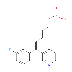 6-Heptenoic acid, 7-(3-fluorophenyl)-7-(3-pyridinyl)-, (Z)-