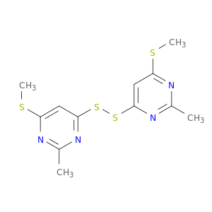Pyrimidine, 4,4'-dithiobis[2-methyl-6-(methylthio)-