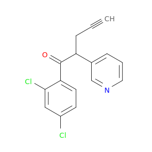 4-Pentyn-1-one, 1-(2,4-dichlorophenyl)-2-(3-pyridinyl)-