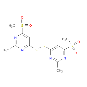 Pyrimidine, 4,4'-dithiobis[2-methyl-6-(methylsulfonyl)-