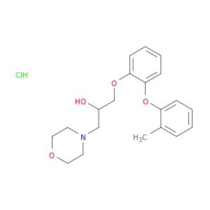 4-Morpholineethanol, a-[[2-(2-methylphenoxy)phenoxy]methyl]-,hydrochloride (1:1)