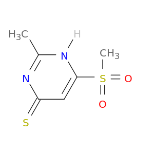 4(1H)-Pyrimidinethione, 2-methyl-6-(methylsulfonyl)-