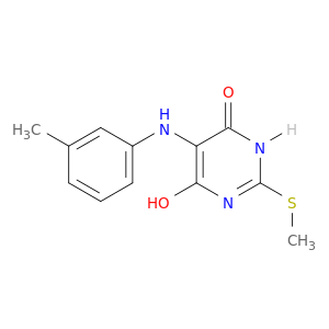 6-Hydroxy-2-(methylthio)-5-(m-tolylamino)pyrimidin-4(3H)-one