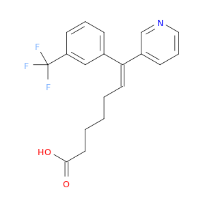6-Heptenoic acid, 7-(3-pyridinyl)-7-[3-(trifluoromethyl)phenyl]-, (E)-