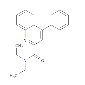 2-Quinolinecarboxamide, N,N-diethyl-4-phenyl-