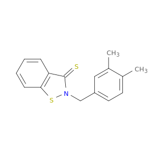 1,2-Benzisothiazole-3(2H)-thione, 2-[(3,4-dimethylphenyl)methyl]-