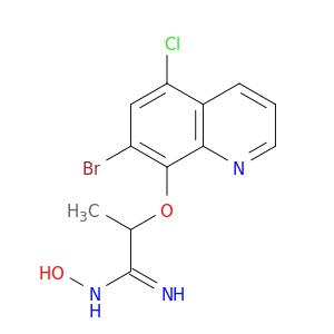 Propanimidamide, 2-[(7-bromo-5-chloro-8-quinolinyl)oxy]-N-hydroxy-