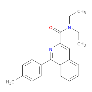 3-Isoquinolinecarboxamide, N,N-diethyl-1-(4-methylphenyl)-