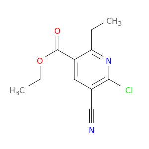 3-Pyridinecarboxylic acid, 6-chloro-5-cyano-2-ethyl-, ethyl ester