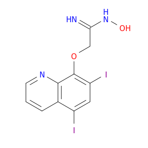 Ethanimidamide, 2-[(5,7-diiodo-8-quinolinyl)oxy]-N-hydroxy-