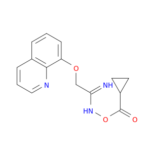 Ethanimidamide, N-[(cyclopropylcarbonyl)oxy]-2-(8-quinolinyloxy)-