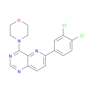 Pyrido[3,2-d]pyrimidine, 6-(3,4-dichlorophenyl)-4-(4-morpholinyl)-