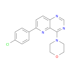 Pyrido[3,2-d]pyrimidine, 6-(4-chlorophenyl)-4-(4-morpholinyl)-