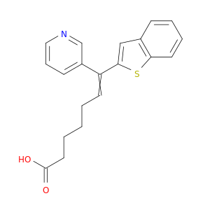 6-Heptenoic acid, 7-benzo[b]thien-2-yl-7-(3-pyridinyl)-