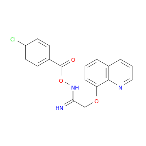 Ethanimidamide, N-[(4-chlorobenzoyl)oxy]-2-(8-quinolinyloxy)-