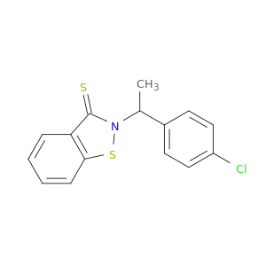 1,2-Benzisothiazole-3(2H)-thione, 2-[1-(4-chlorophenyl)ethyl]-