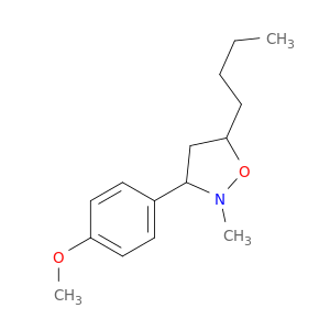 Isoxazolidine, 5-butyl-3-(4-methoxyphenyl)-2-methyl-