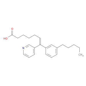 6-Heptenoic acid, 7-(3-pentylphenyl)-7-(3-pyridinyl)-, (Z)-