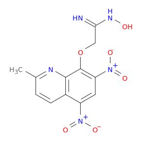 Ethanimidamide, N-hydroxy-2-[(2-methyl-5,7-dinitro-8-quinolinyl)oxy]-