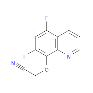 Acetonitrile, [(5-fluoro-7-iodo-8-quinolinyl)oxy]-