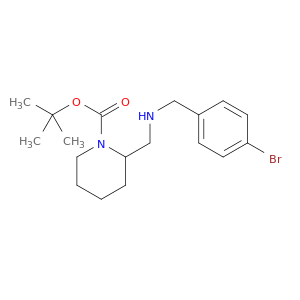 1-Piperidinecarboxylicacid, 2-[[[(4-bromophenyl)methyl]amino]methyl]-, 1,1-dimethylethyl ester