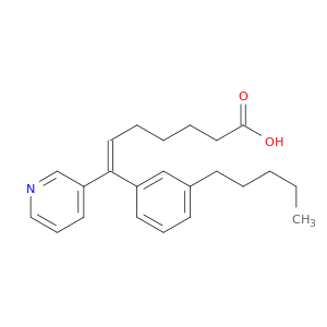 6-Heptenoic acid, 7-(3-pentylphenyl)-7-(3-pyridinyl)-, (E)-