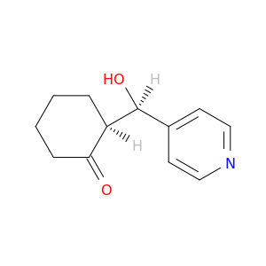 Cyclohexanone, 2-[(R)-hydroxy-4-pyridinylmethyl]-, (2S)-
