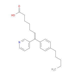6-Heptenoic acid, 7-(4-pentylphenyl)-7-(3-pyridinyl)-, (Z)-