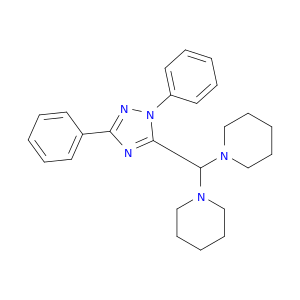 Piperidine, 1,1'-[(1,3-diphenyl-1H-1,2,4-triazol-5-yl)methylene]bis-
