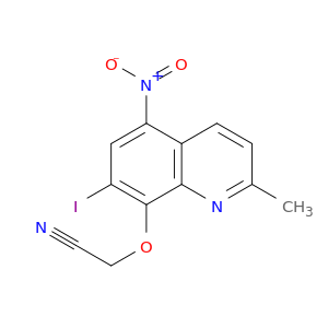 Acetonitrile, [(7-iodo-2-methyl-5-nitro-8-quinolinyl)oxy]-