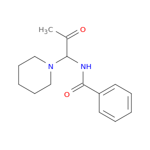 Benzamide, N-[2-oxo-1-(1-piperidinyl)propyl]-