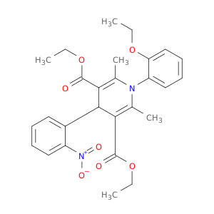 DIETHYL 2,6-DIMETHYL-1-(ETHOXYPHENYL)-4-(2-NITROPHENYL)-1,4-DIHYDRO-3,5-PYRIDINEDICARBOXYLATE
