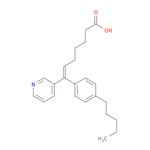 6-Heptenoic acid, 7-(4-pentylphenyl)-7-(3-pyridinyl)-, (E)-