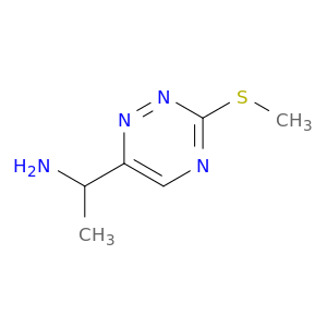 1-(3-methylsulfanyl-1,2,4-triazin-6-yl)ethanamine