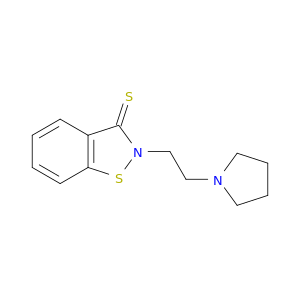 1,2-Benzisothiazole-3(2H)-thione, 2-[2-(1-pyrrolidinyl)ethyl]-