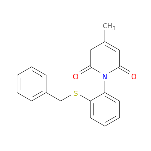 2,6(1H,3H)-Pyridinedione, 4-methyl-1-[2-[(phenylmethyl)thio]phenyl]-
