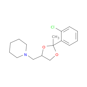 Piperidine, 1-[[2-(2-chlorophenyl)-2-methyl-1,3-dioxolan-4-yl]methyl]-