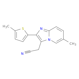Imidazo[1,2-a]pyridine-3-acetonitrile, 6-methyl-2-(5-methyl-2-thienyl)-