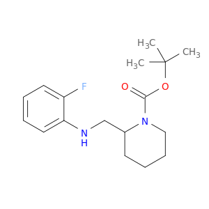 1-Piperidinecarboxylicacid, 2-[[(2-fluorophenyl)amino]methyl]-, 1,1-dimethylethyl ester